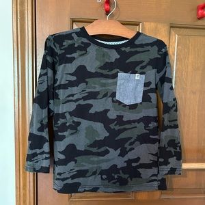 Kids long sleeve camo tee